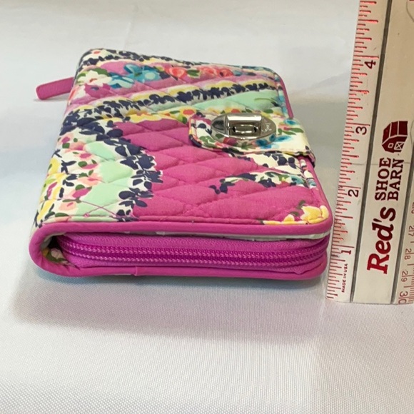 Vera Bradley Pink Floral Quilted Wallet - Picture 12 of 12